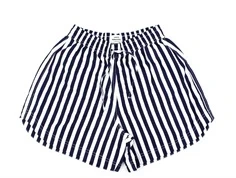 Mads Nørgaard white alyssum/saragasso sea sacky shorts Pio